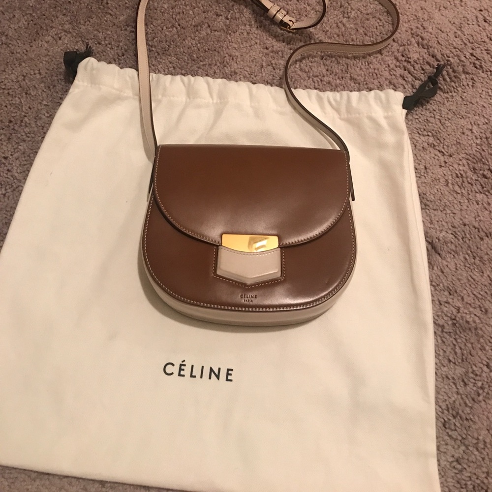 SOLD Celine trotteur lock crossbody bag